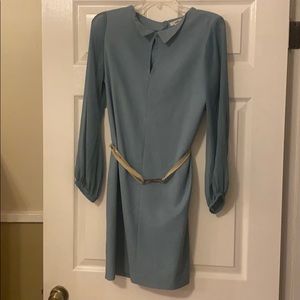 Altard State Dress- Keyhole Neckline/Sheer Sleeves